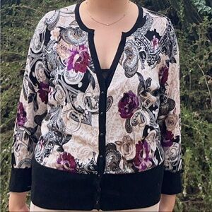 Floral Patterned Women's cardigan